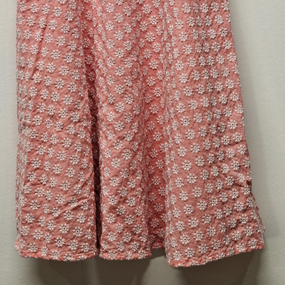 Jun & Ivy Girls Dress Small Pink Cottagecore Floral Embroidered - Picture 7 of 12